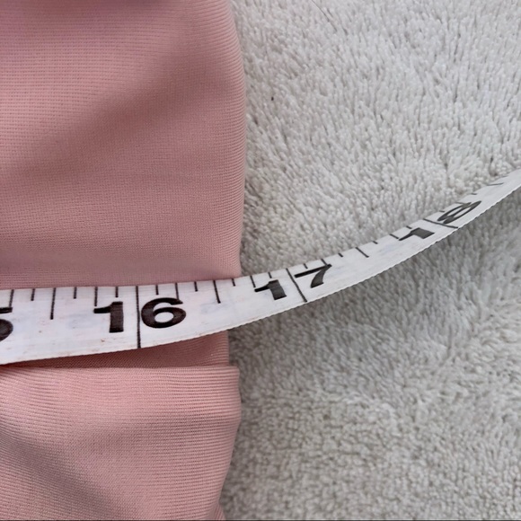 Shein Crop Top Peach Juniors Pleated - Picture 6 of 7